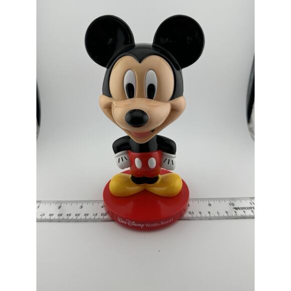 Mickey Mouse Plastic Bobble Head Disney World Resort MFG For Kellogg’s Big Head - Picture 9 of 9